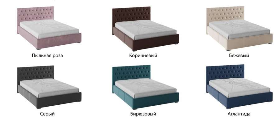 Кровать «Октавия» три размера, 10 цветовых решений (Домани) в Нижнем Новгороде фото №8