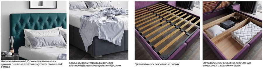 Кровать «Октавия» три размера, 10 цветовых решений (Домани) в Нижнем Новгороде фото №5