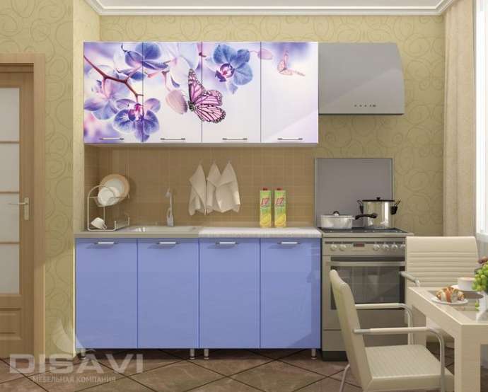 Кухня с фотопечатью «Бабочки» Четыре размера (Дисави) в Нижнем Новгороде фото №1