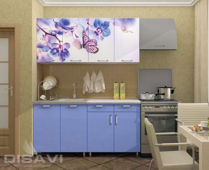 Кухня с фотопечатью «Бабочки» Четыре размера (Дисави) в Нижнем Новгороде фото №2
