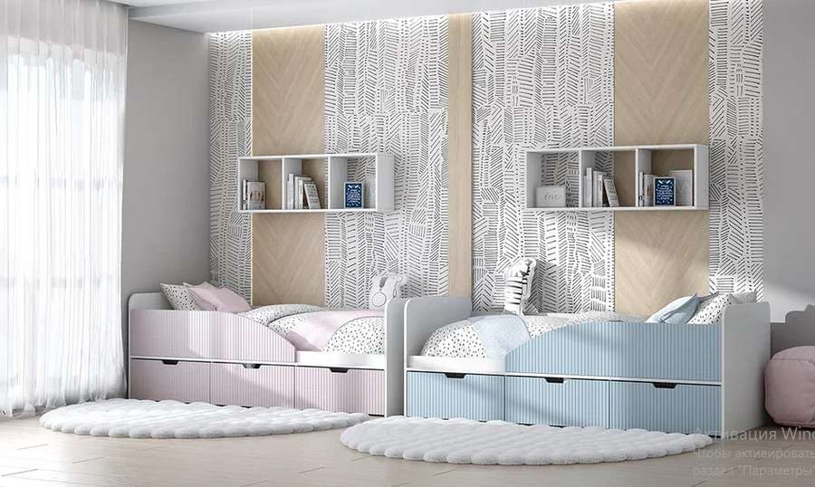 Кровать «Бриз-3» Фрезеровка Полосы, Три цветовых решения в Нижнем Новгороде фото №7