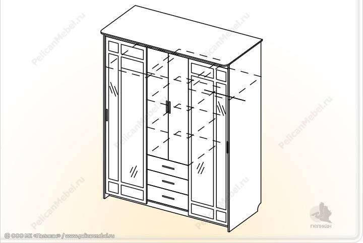 Шкаф-купе «Уют 3» (Пеликан) в Нижнем Новгороде фото №4