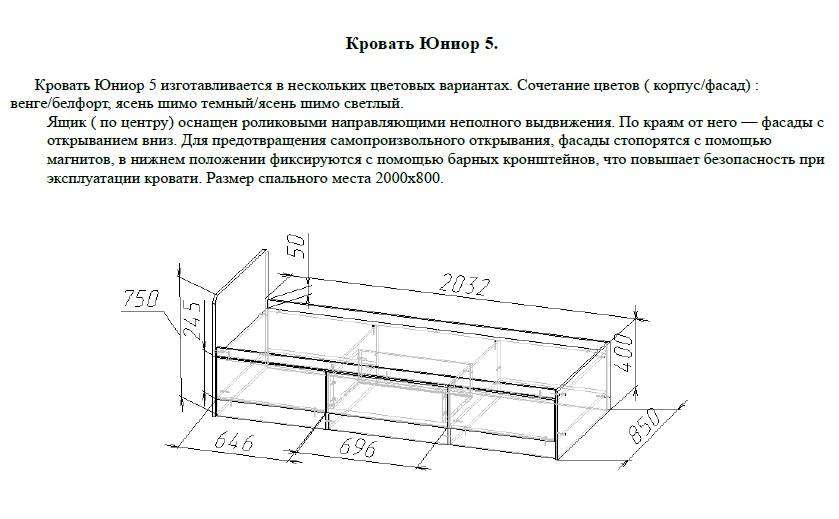 Кровать «ЮНИОР-5» (Регион 058) в Нижнем Новгороде фото №3