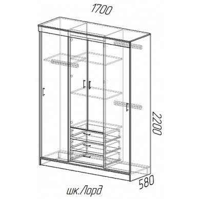 Шкаф-купе «ЛОРД» (Эра) в Нижнем Новгороде фото №3