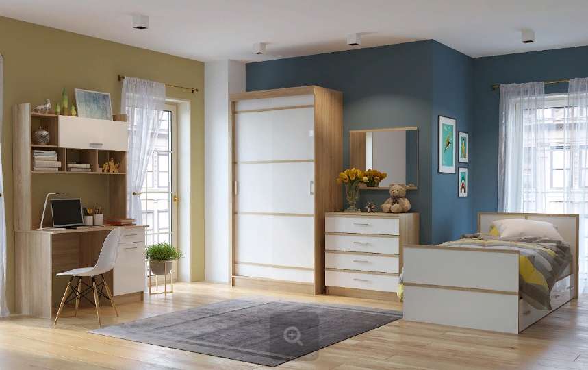 Мебель для детской комнаты «САКУРА» Белый глянец (Памир) в Нижнем Новгороде фото №1