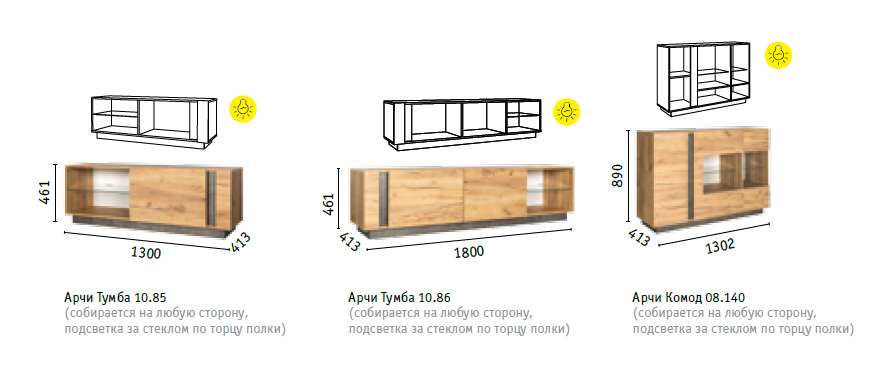 Гостиная «Арчи» Модульная (Моби) в Нижнем Новгороде фото №4