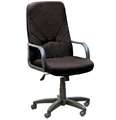 Кресло офисное "Менеджер", ткань, монолитный каркас, черное 