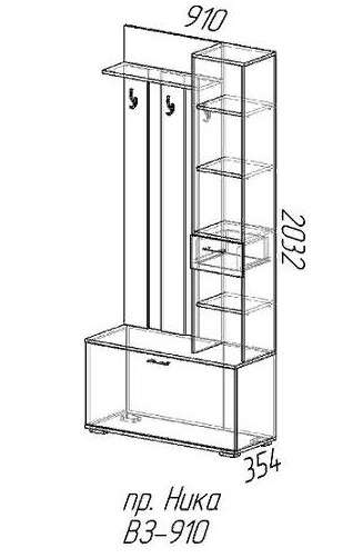 Прихожая «НИКА» ВЗ 910 (Эра) в Нижнем Новгороде фото №2