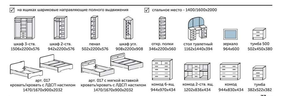 Спальный гарнитур «КЭТ-6» КАНТРИ вариант 1 в Нижнем Новгороде фото №2