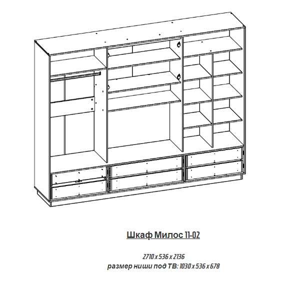 Шкаф-купе «Милос 11.02» (Атлант) в Нижнем Новгороде фото №3