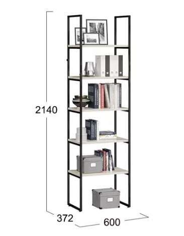 Стеллаж «Лофт» Тип 1 (600), (800), (1200) ТриЯ в Нижнем Новгороде фото №2