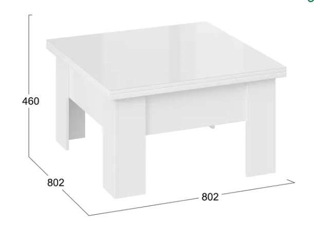 Стол журнальный (трансформер) «Glance» тип 1 (ТриЯ) в Нижнем Новгороде фото №2
