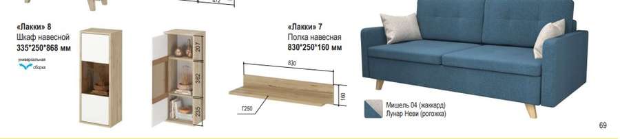 Гостиная «ЛАККИ» модульная (Аквилон) в Нижнем Новгороде фото №7