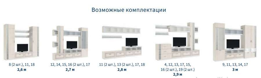 Гостиная «Белла» Комплектация 2 (МСТ) в Нижнем Новгороде фото №2