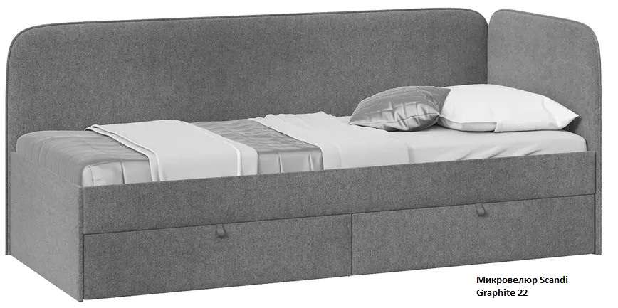 Кровать «Молли» с мягкой обивкой тип 1 (800 и 900) ТриЯ в Нижнем Новгороде фото №5