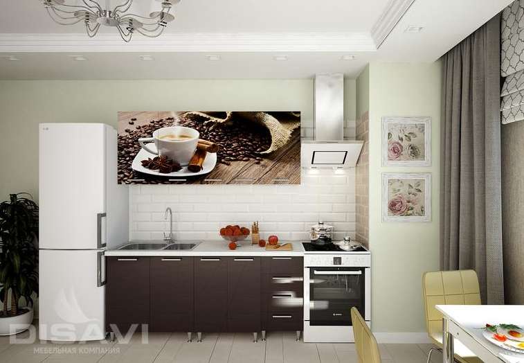 Кухня с фотопечатью «Кофе» Четыре размера (Дисави) в Нижнем Новгороде фото №3