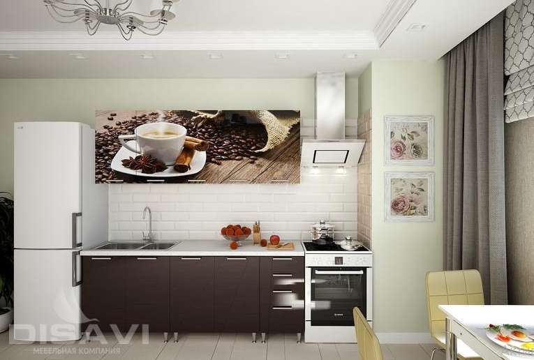 Кухня с фотопечатью «Кофе» Четыре размера (Дисави) в Нижнем Новгороде фото №4