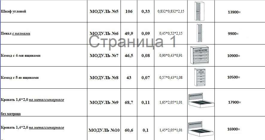 Спальный гарнитур «Париж» МДФ модульный (Террикон) в Нижнем Новгороде фото №3