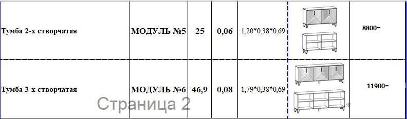 Гостиная «Квадро» Модульная Комплект 2 (Террикон) в Нижнем Новгороде фото №3
