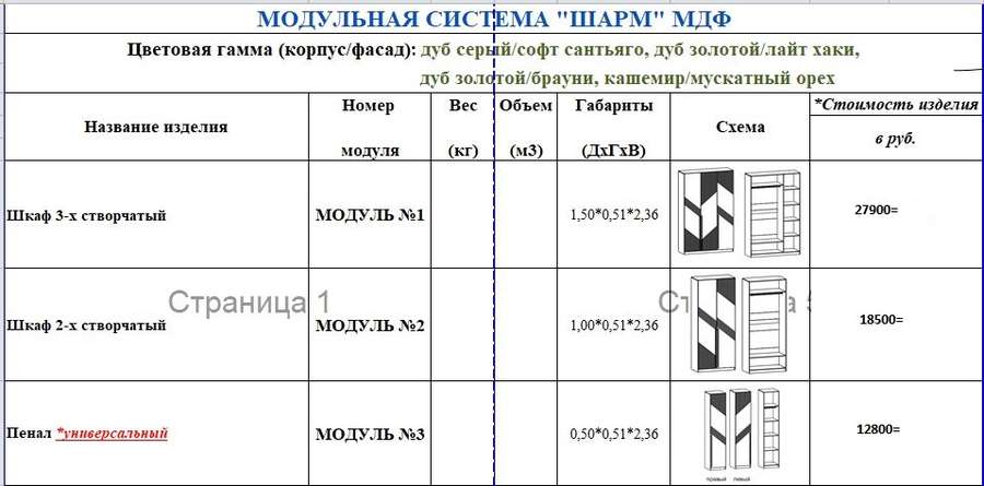 Гостиная «Шарм» Модульная Набор-1 (Террикон) в Нижнем Новгороде фото №7