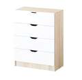 Комод «Карина-4» 4 ящика, Белый глянец/Дуб Сонома (Регион 058) None