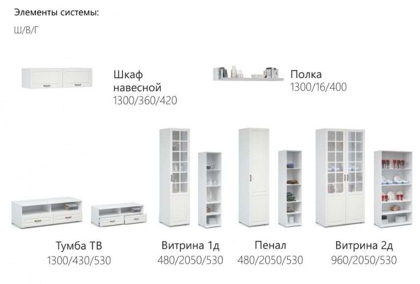 Стенка «Лацио» Модульная Набор-3 (Империал) в Нижнем Новгороде фото №6
