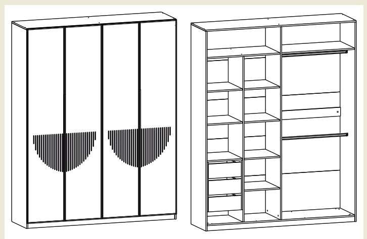 Шкаф 4-х ств. «Аристократ» (Террикон) в Нижнем Новгороде фото №3