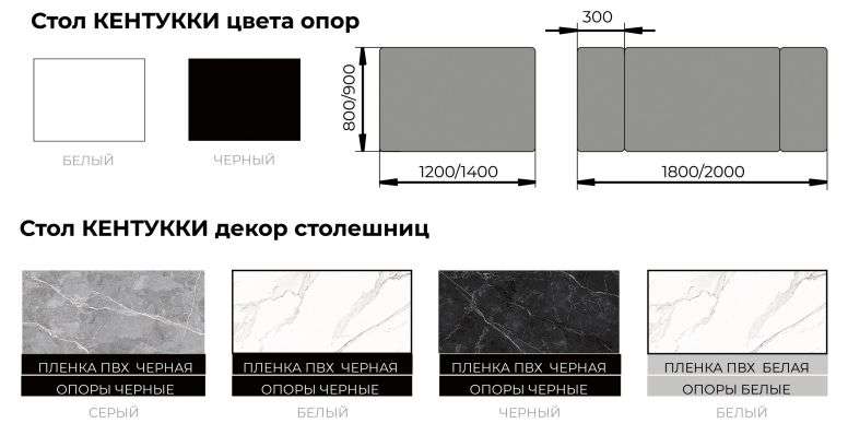 Стол обеденный раскладной «Кентукки» Керамогранит (ВВР) в Нижнем Новгороде фото №5