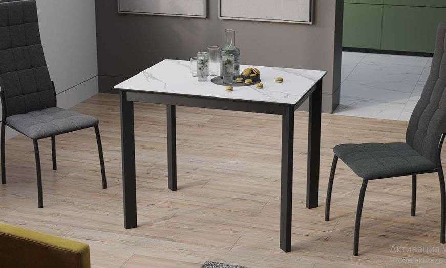 Стол раздвижной «Риттер» Тип 1 Черный муар, Керамика (ТриЯ) в Нижнем Новгороде фото №1