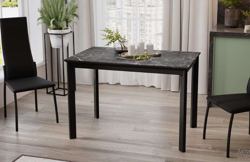 Стол раздвижной «Риттер» Тип 2 Черный муар, Керамика (ТриЯ) в Нижнем Новгороде фото №1