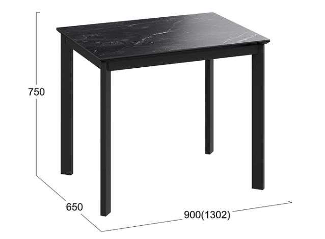 Стол раздвижной «Риттер» Тип 1 Черный муар, Керамика (ТриЯ) в Нижнем Новгороде фото №4