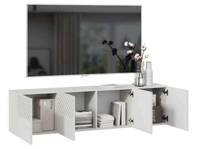 Тумба ТВ «Танго» Белый/Холст белый (ТриЯ) в Нижнем Новгороде фото №4