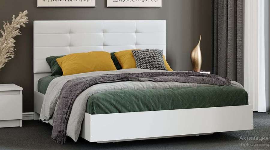 Кровать «Бетта» Тип 3 Белый Снег (ТриЯ) в Нижнем Новгороде фото №1