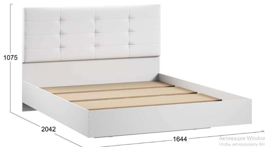 Кровать «Бетта» Тип 3 Белый Снег (ТриЯ) в Нижнем Новгороде фото №7