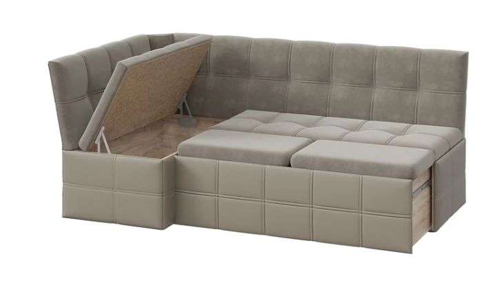 Скамья угловая со спальным местом «Домино» (Кожзам/Велюр) ТриЯ в Нижнем Новгороде фото №4