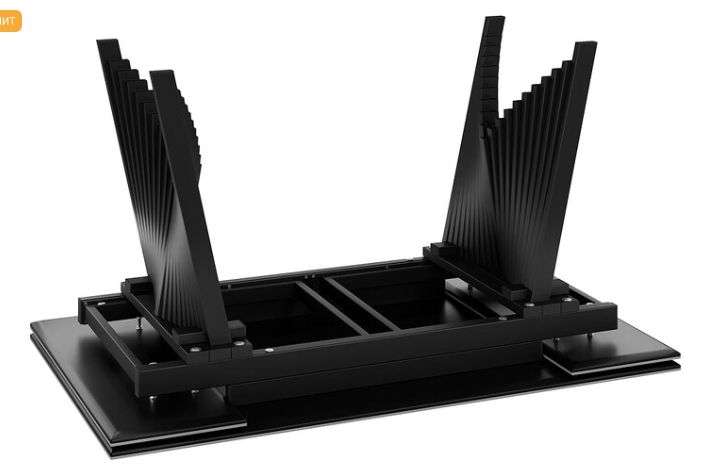 Стол обеденный «Шелдон» Тип 1 Черный муар, Керамика матовая в Нижнем Новгороде фото №6