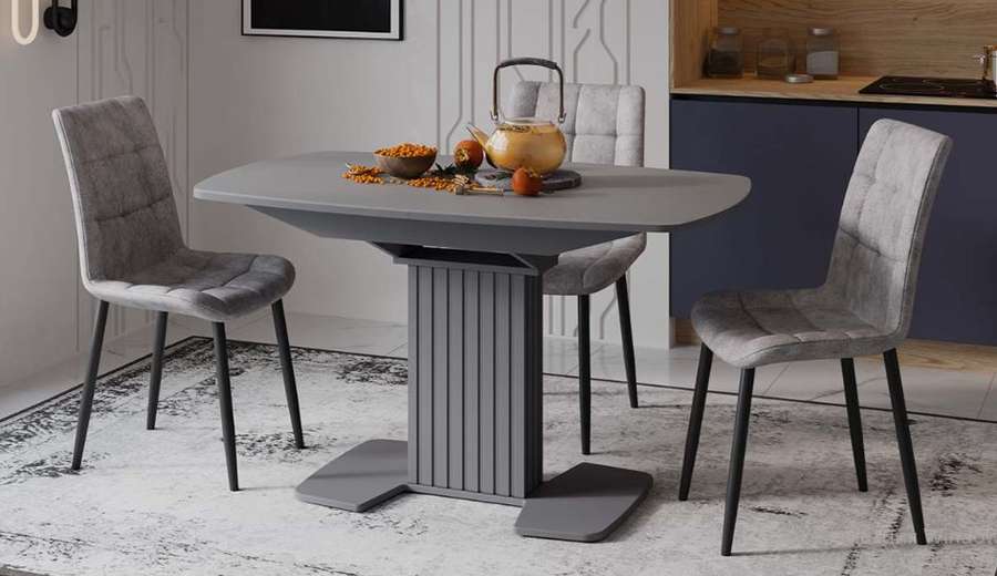 Стол обеденный раздвижной «Хилтон» Тип 2, Стекло (ТриЯ) в Нижнем Новгороде фото №2