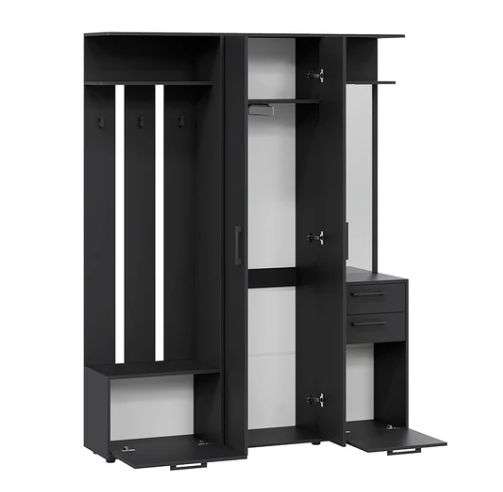 Набор мебели для прихожей «Витра» Тип 2 Крафт золотой, Антрацит в Нижнем Новгороде фото №5