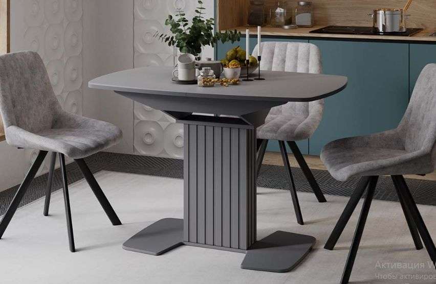 Стол обеденный раздвижной «Хилтон» Тип 1, Стекло (ТриЯ) в Нижнем Новгороде фото №1