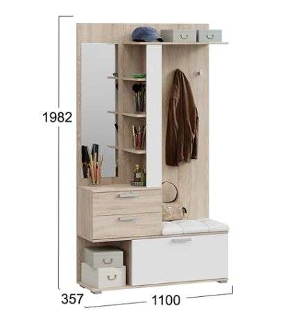 Вешалка комбинированная «Эрика» (ТриЯ) в Нижнем Новгороде фото №2