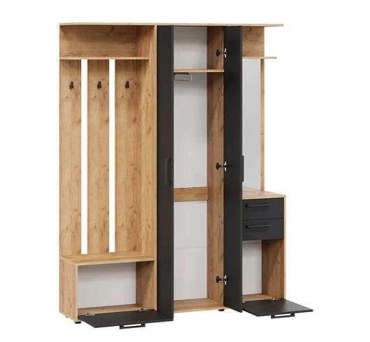 Набор мебели для прихожей «Витра» Тип 2 Крафт золотой, Антрацит в Нижнем Новгороде фото №4