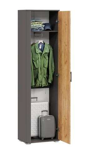 Прихожая «Эрика» Тип 2 Графит Серый, Дуб Крафт золотой в Нижнем Новгороде фото №9