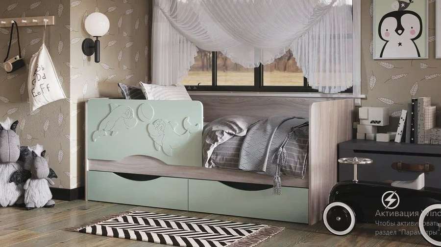 Кровать «ДЕЛЬФИН-2» различные цветовые решения в Нижнем Новгороде фото №2