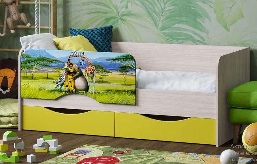 Кровать «ЮНИОР-12» различная фотопечать (Рег.058) в Нижнем Новгороде фото №4