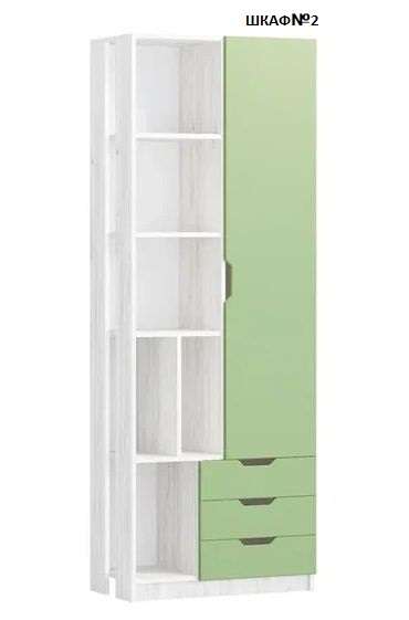 Шкаф «Юниор-15» №2 МДФ (Регион 058) в Нижнем Новгороде фото №1