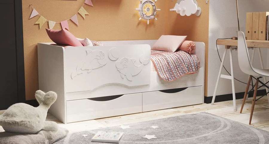 Кровать «ДЕЛЬФИН-2» различные цветовые решения в Нижнем Новгороде фото №1