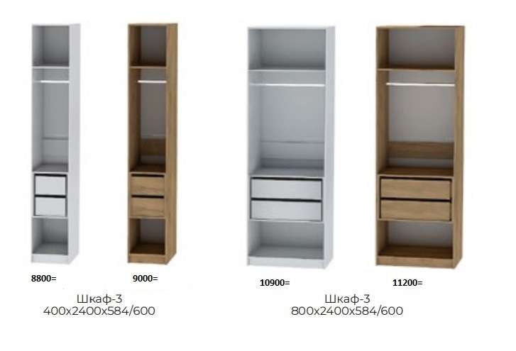 Гардеробная «Иннэс-7» Модульная Набор 1 в Нижнем Новгороде фото №7