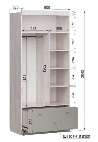 Детская «Юкка» Модульная Набор-2 (Аквилон) в Нижнем Новгороде фото №6