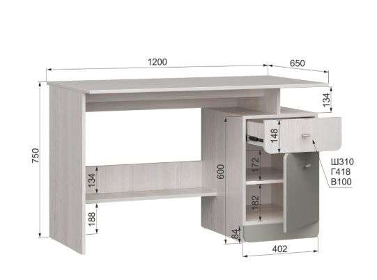 Детская «Юкка» Модульная Набор-2 (Аквилон) в Нижнем Новгороде фото №8