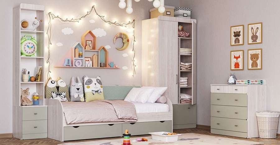 Детская «Юкка» Модульная Набор-2 (Аквилон) в Нижнем Новгороде фото №1